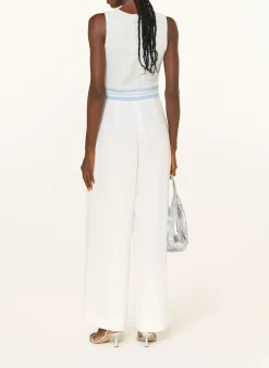 Jumpsuit im Materialmix