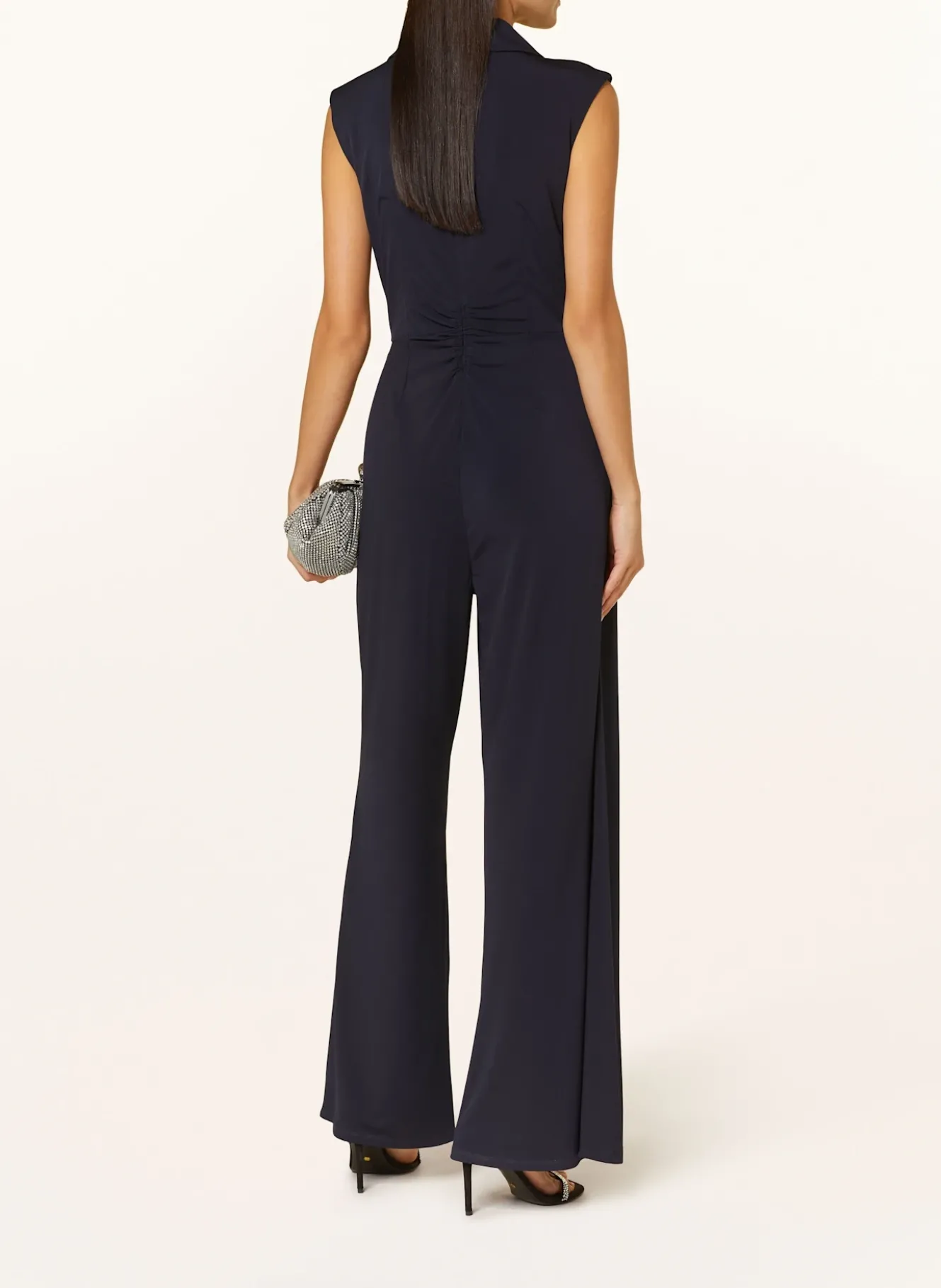 Jumpsuit in Wickeloptik
