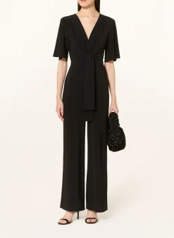 Jumpsuit in Wickeloptik