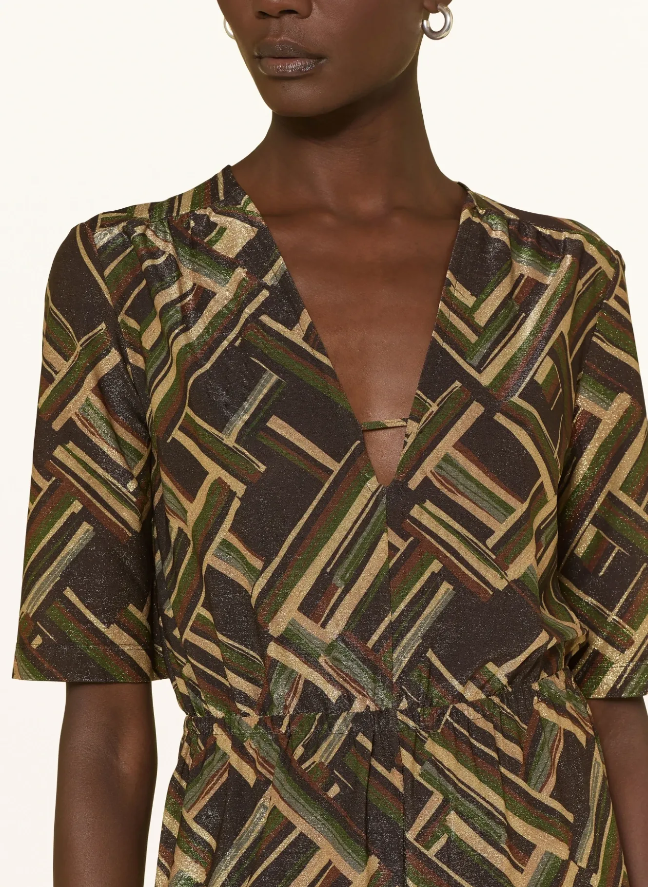 Jumpsuit mit Glitzergarn