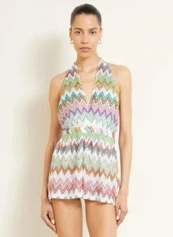 Jumpsuit mit Glitzergarn