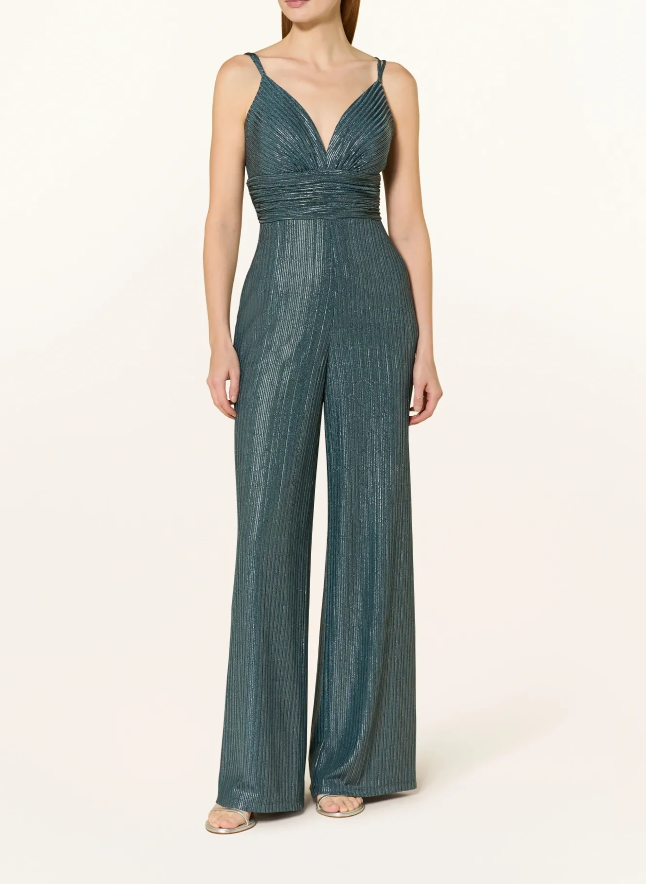 Jumpsuit mit Glitzergarn