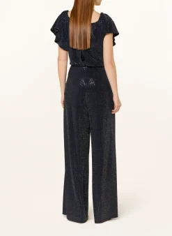 Jumpsuit mit Volants und Pailletten