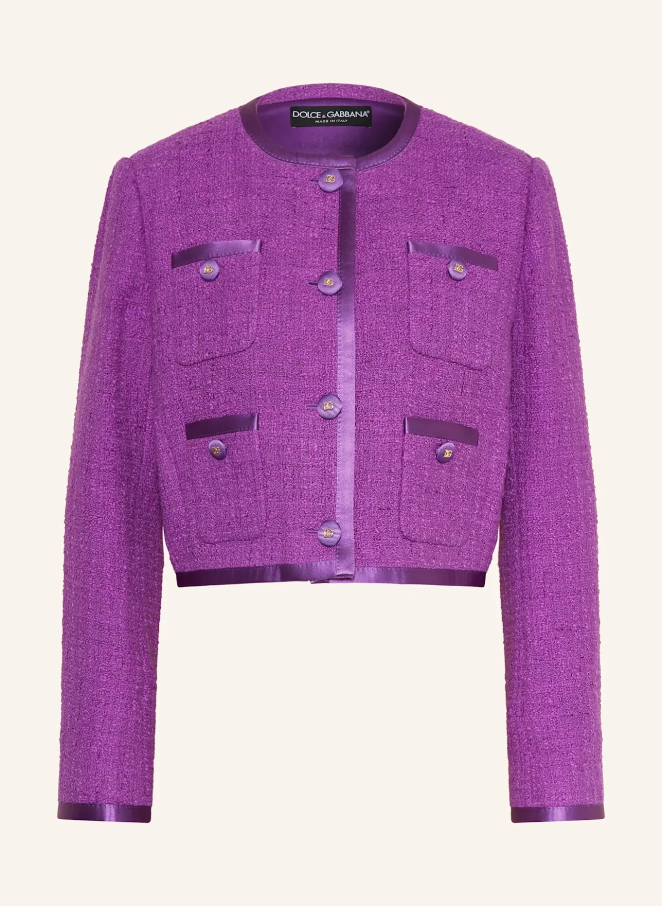 Kastenjacke aus Bouclé