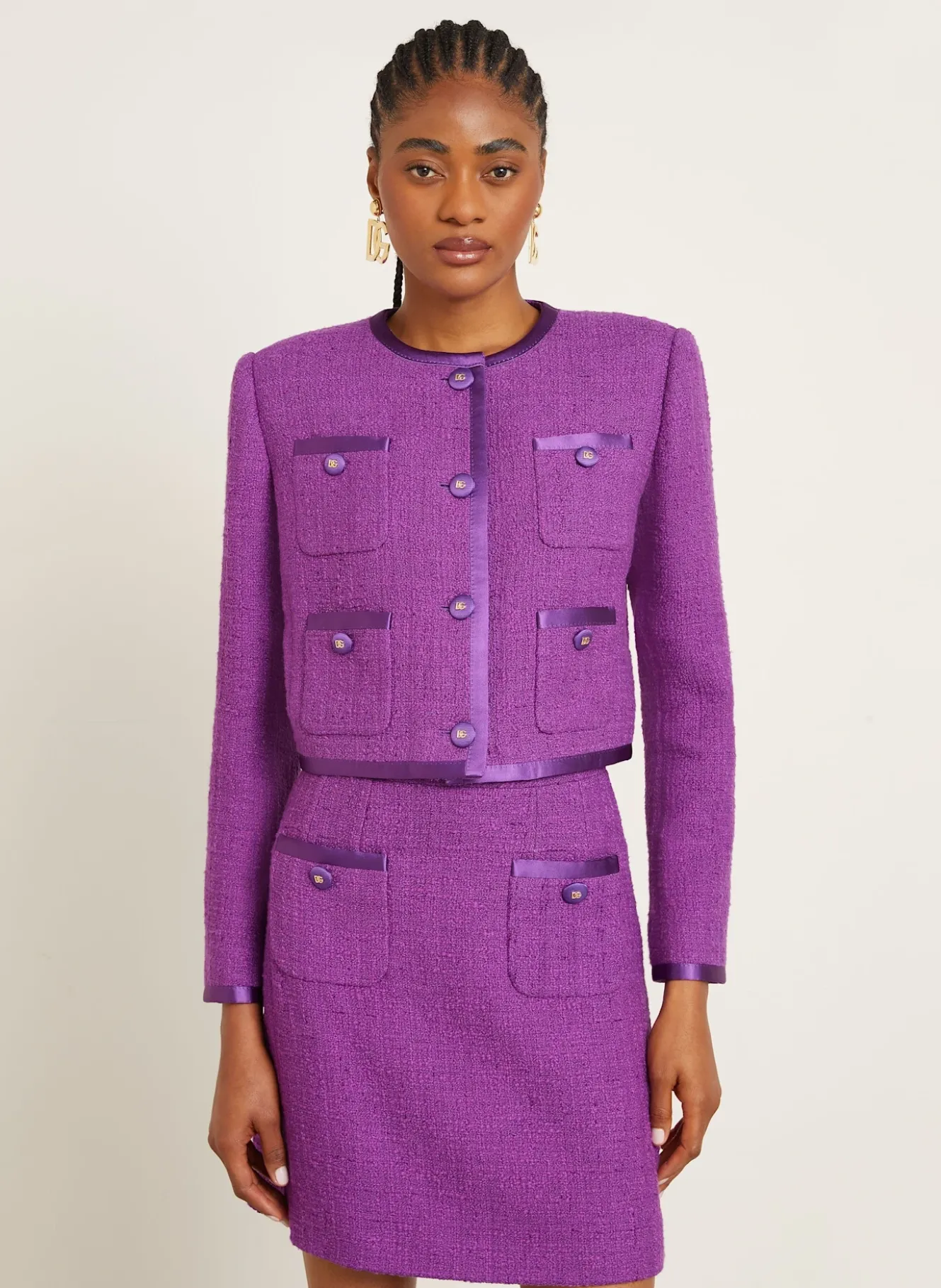 Kastenjacke aus Bouclé