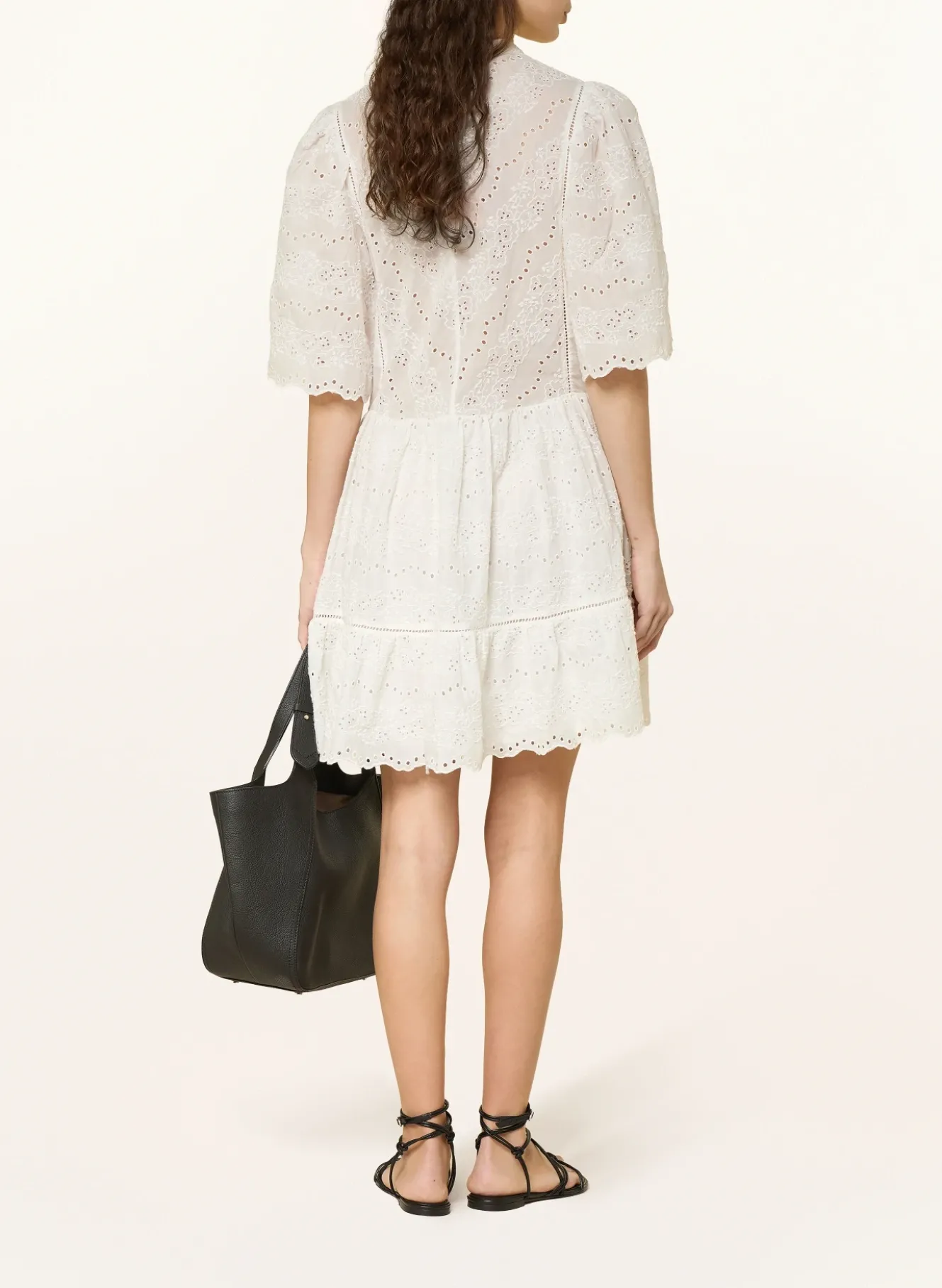 Kleid DENVITA aus Lochspitze mit 3/4-Arm