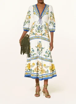 Kleid EMILY mit Leinen und 3/4-Arm