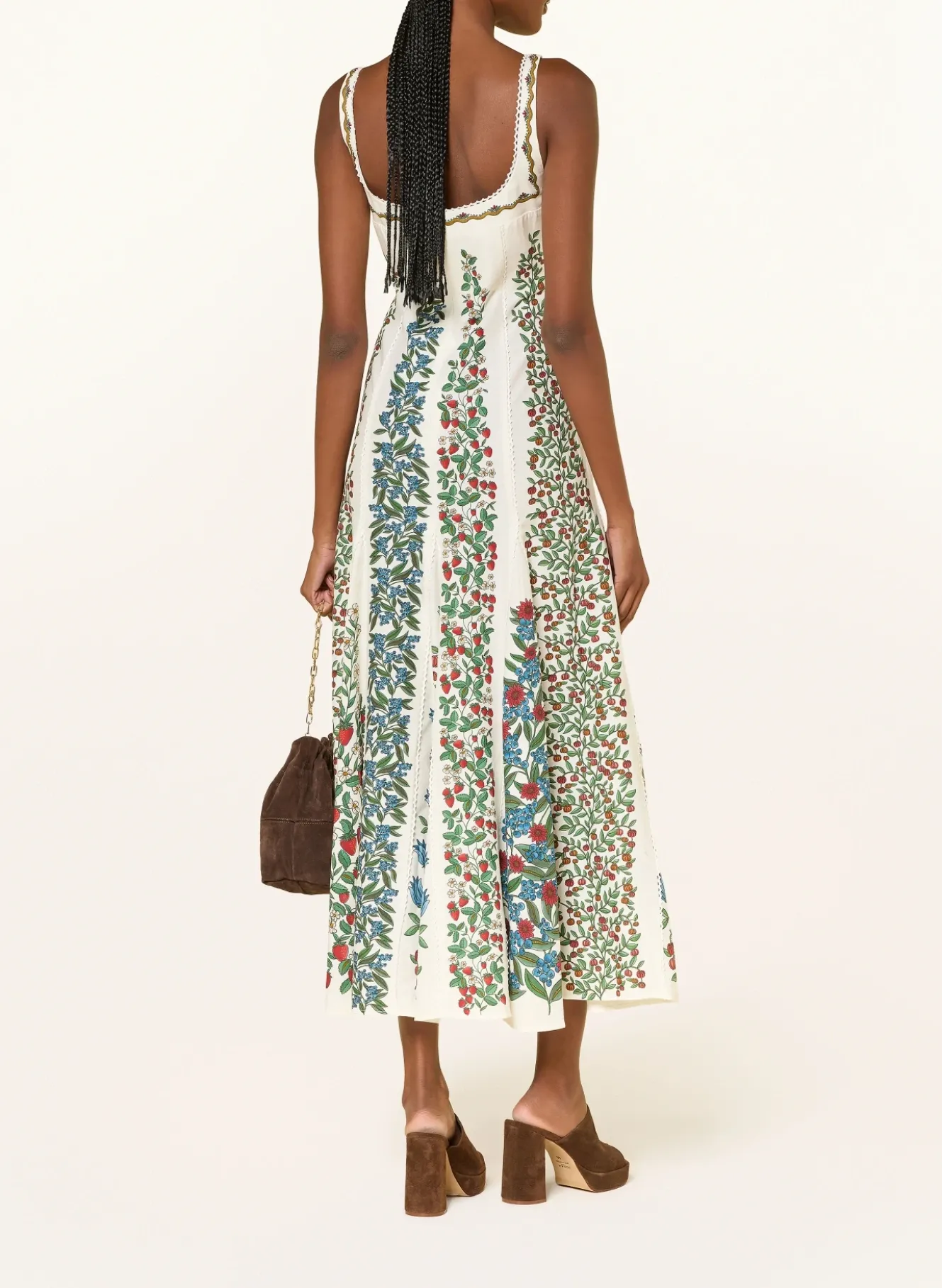 Kleid FRUIT BEAUTY mit Leinen und Spitze