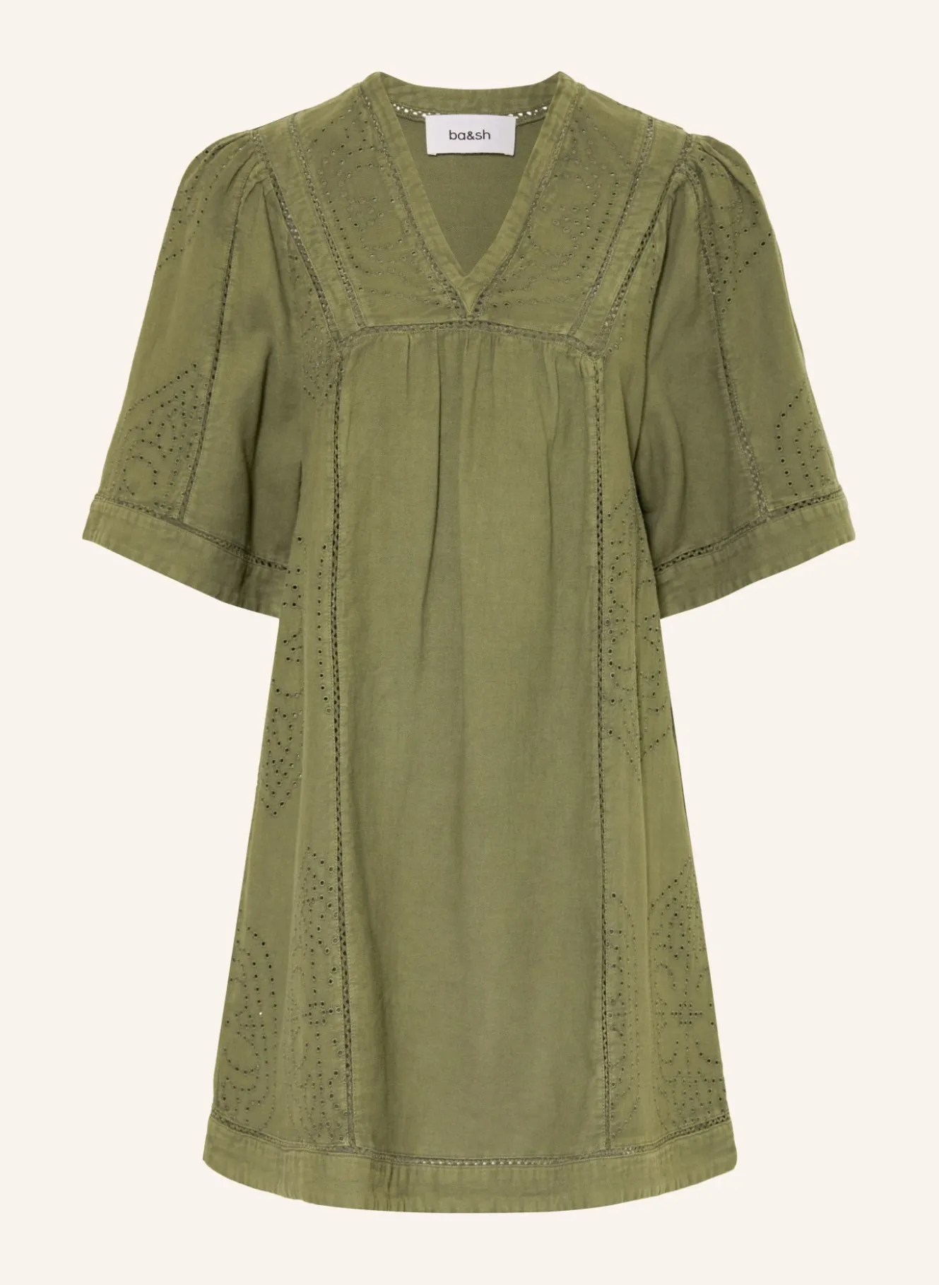 Kleid GINA mit 3/4-Arm und Lochspitze