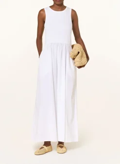 Kleid im Materialmix