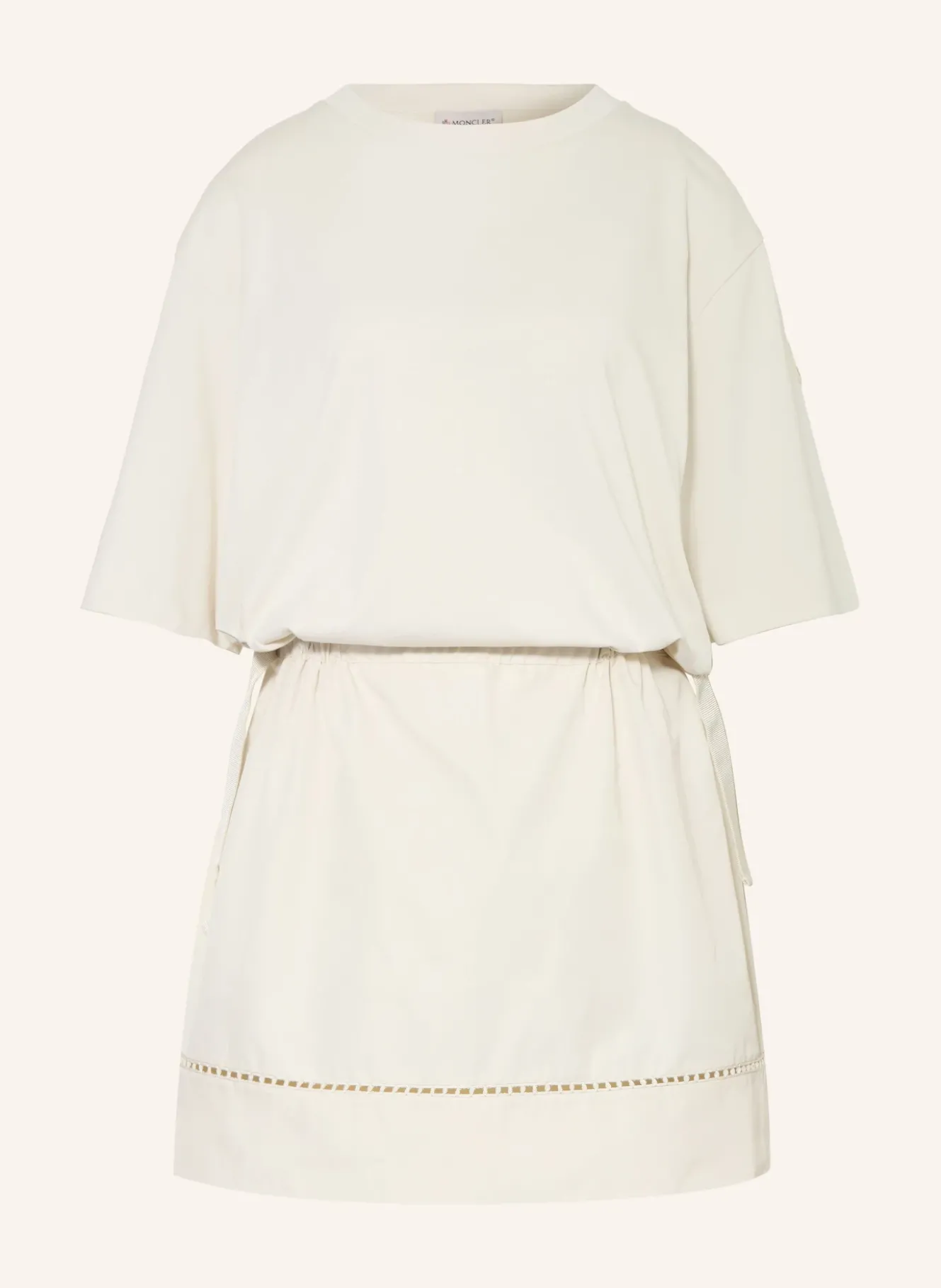 Kleid im Materialmix