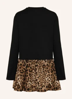 Kleid im Materialmix