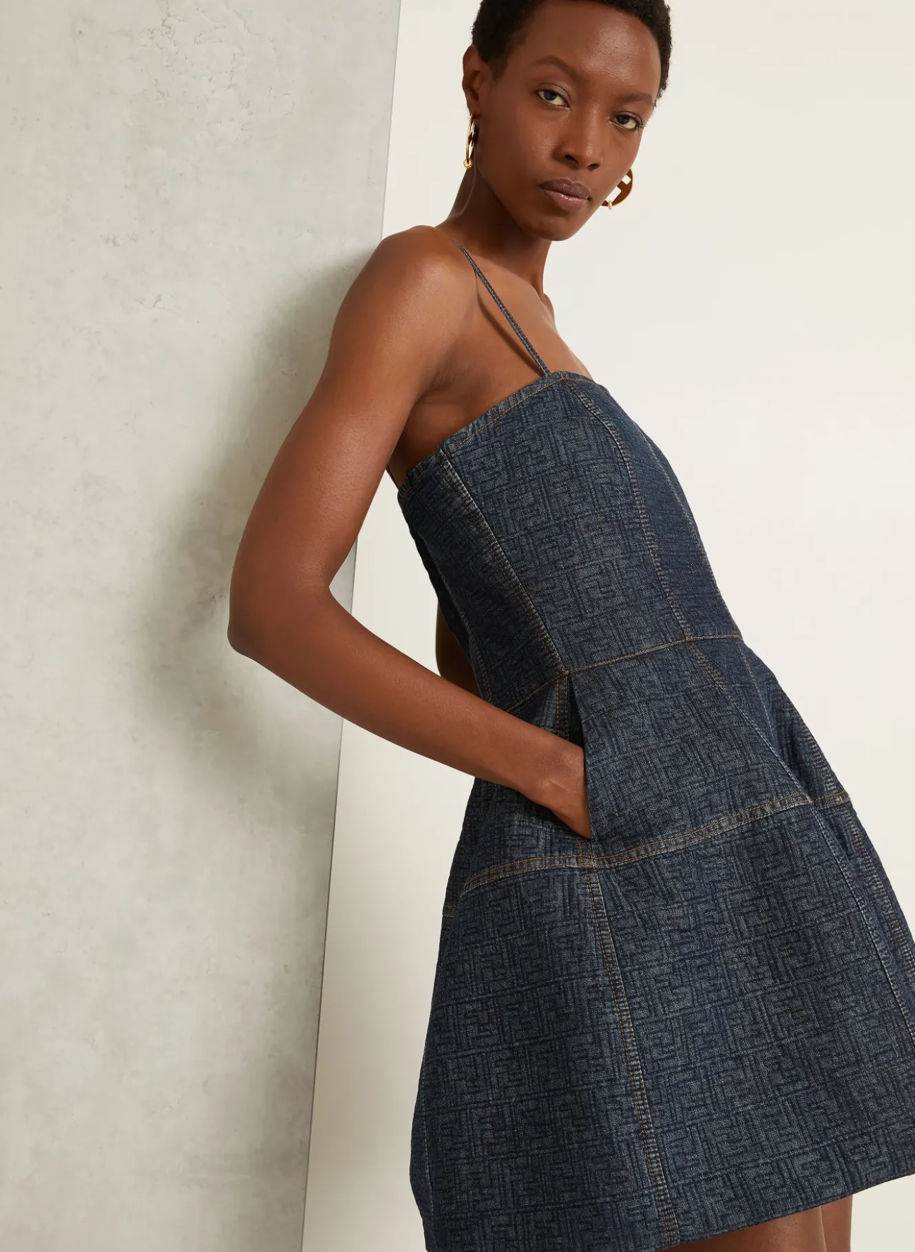 Kleid in Jeansoptik