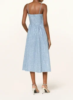 Kleid mit Pailletten und Schmuckperlen