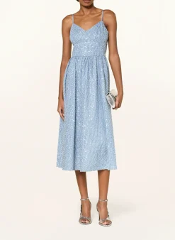 Kleid mit Pailletten und Schmuckperlen