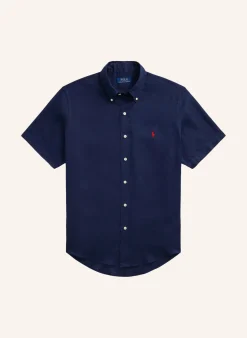 Kurzarm-Hemd Custom Fit aus Leinen