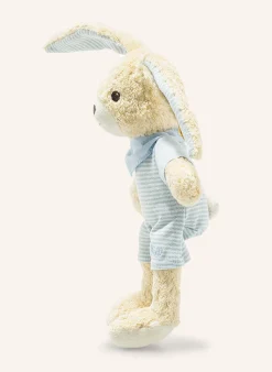 Kuscheltier HOPPEL Hase 20 cm, blau