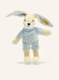 Kuscheltier HOPPEL Hase 20 cm, blau