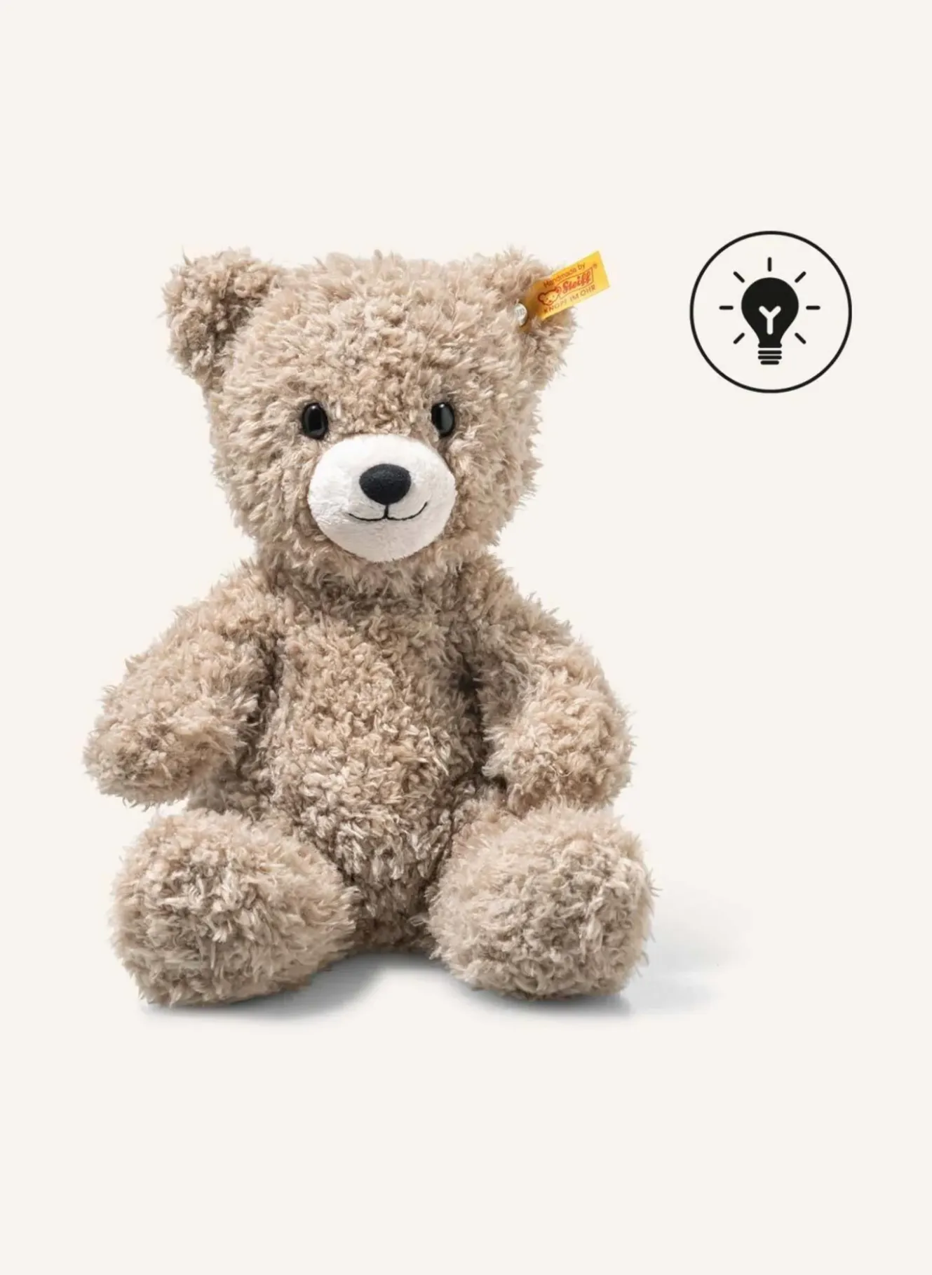 Kuscheltier Light at Night CASPAR Teddybär 28 cm, hellbraun