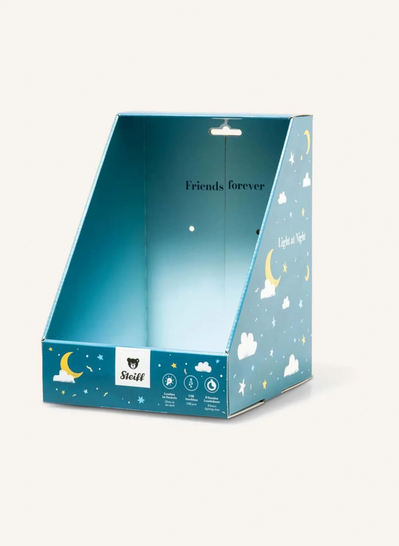 Kuscheltier Light at Night SPOTT Stegosaurus 28 cm, hellblau