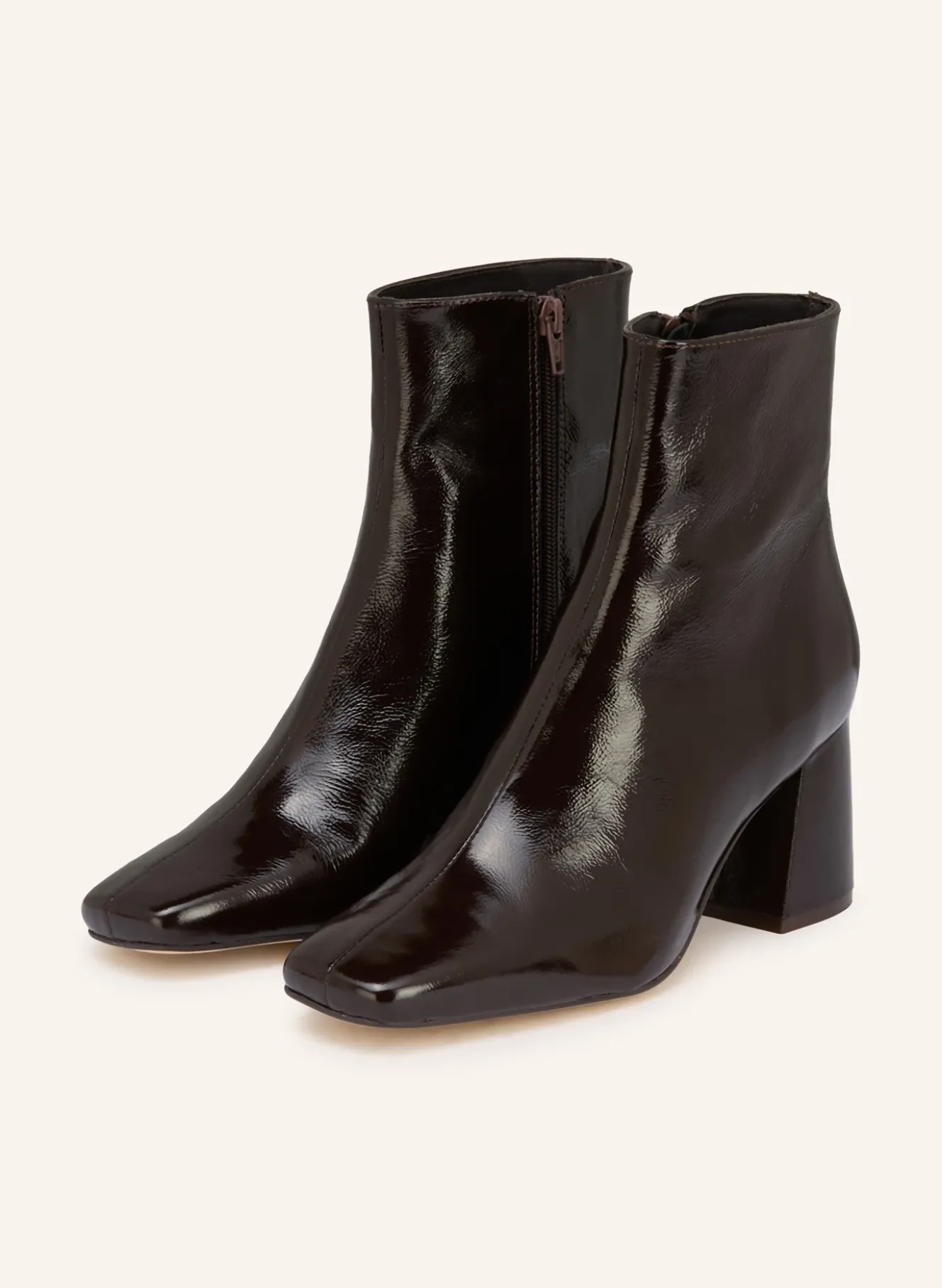 Lack-Stiefeletten