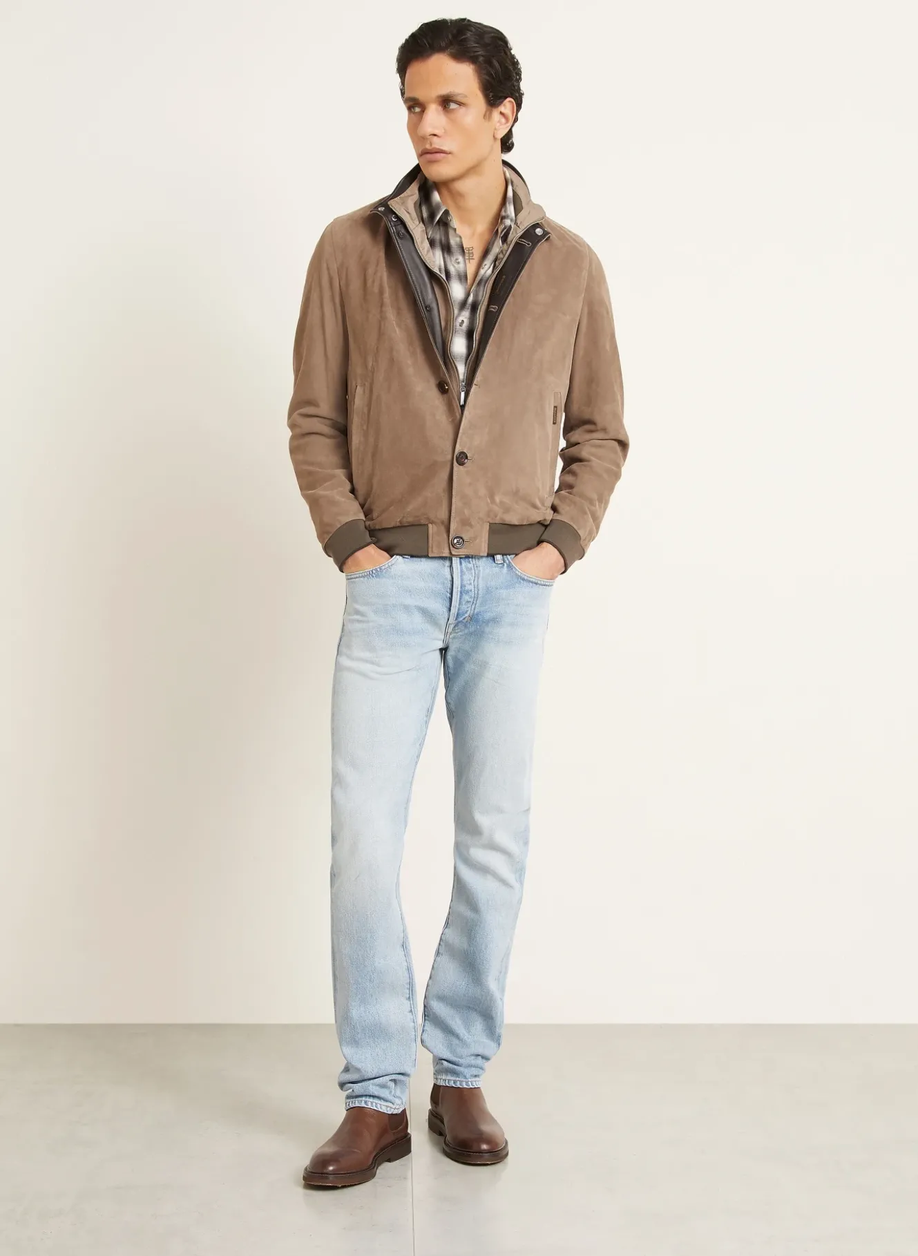 Lederblouson BERNIE mit herausnehmbarer Blende
