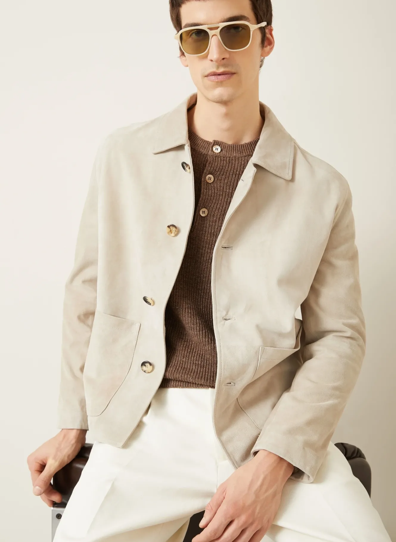 Leder-Overjacket