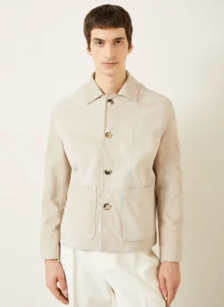 Leder-Overjacket