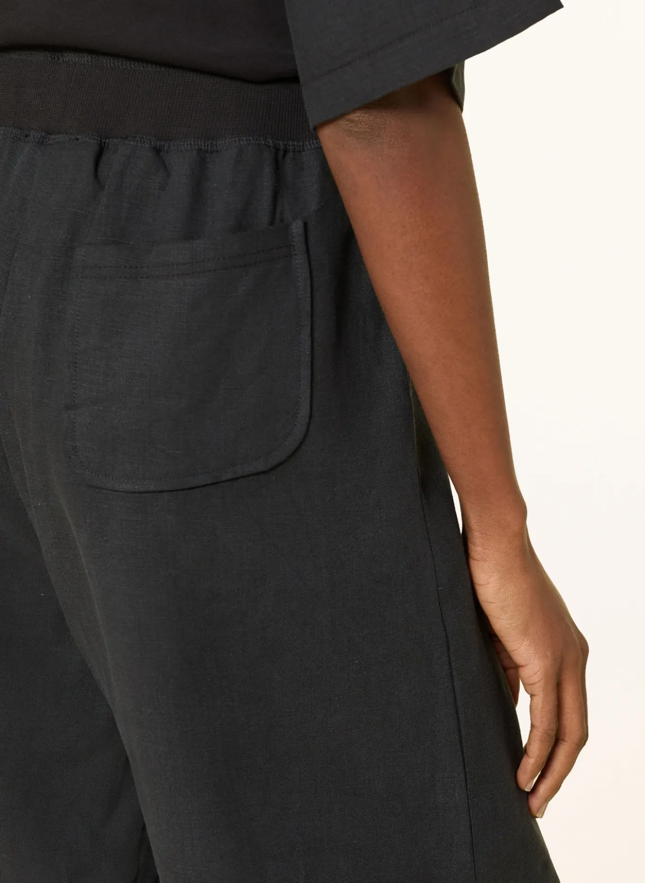Leinen-Bermudas