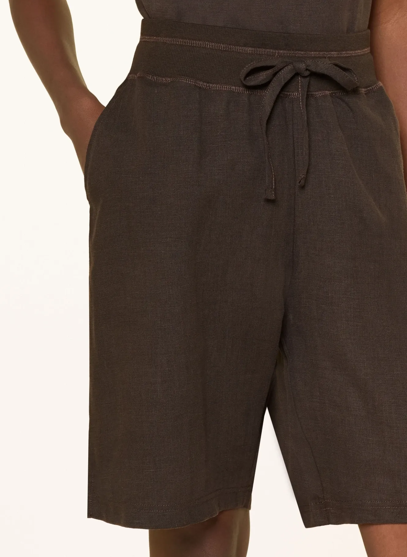 Leinen-Bermudas