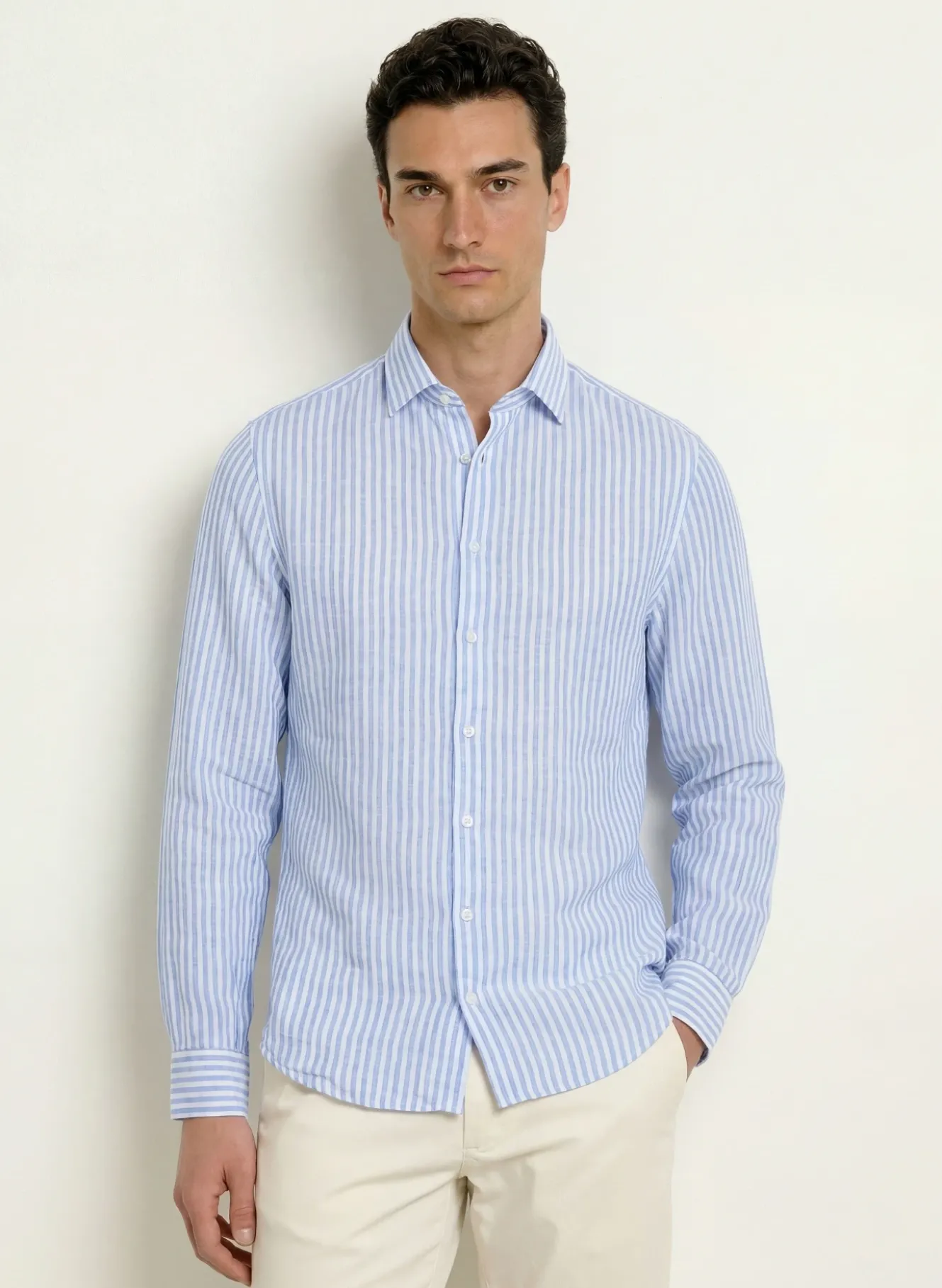 Leinenhemd Shaped Fit