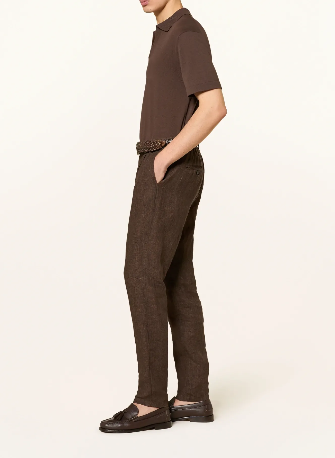 Leinenhose Extra Slim Fit