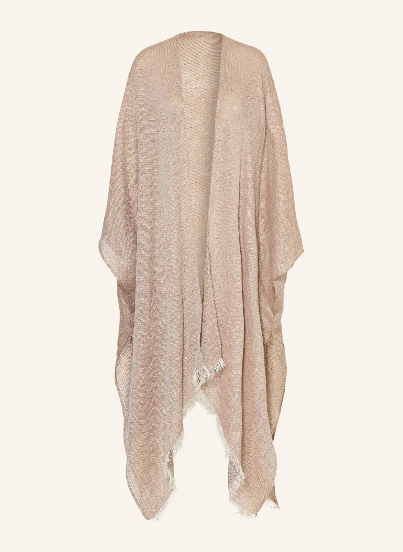 Leinenkaftan mit Glitzergarn