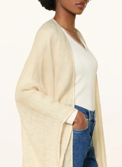 Leinenkaftan mit Glitzergarn