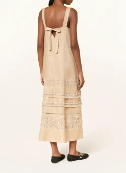 Leinenkleid DOLMEN mit Spitze