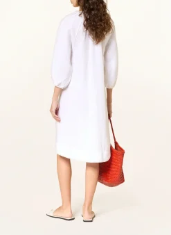 Leinenkleid mit 3/4-Arm