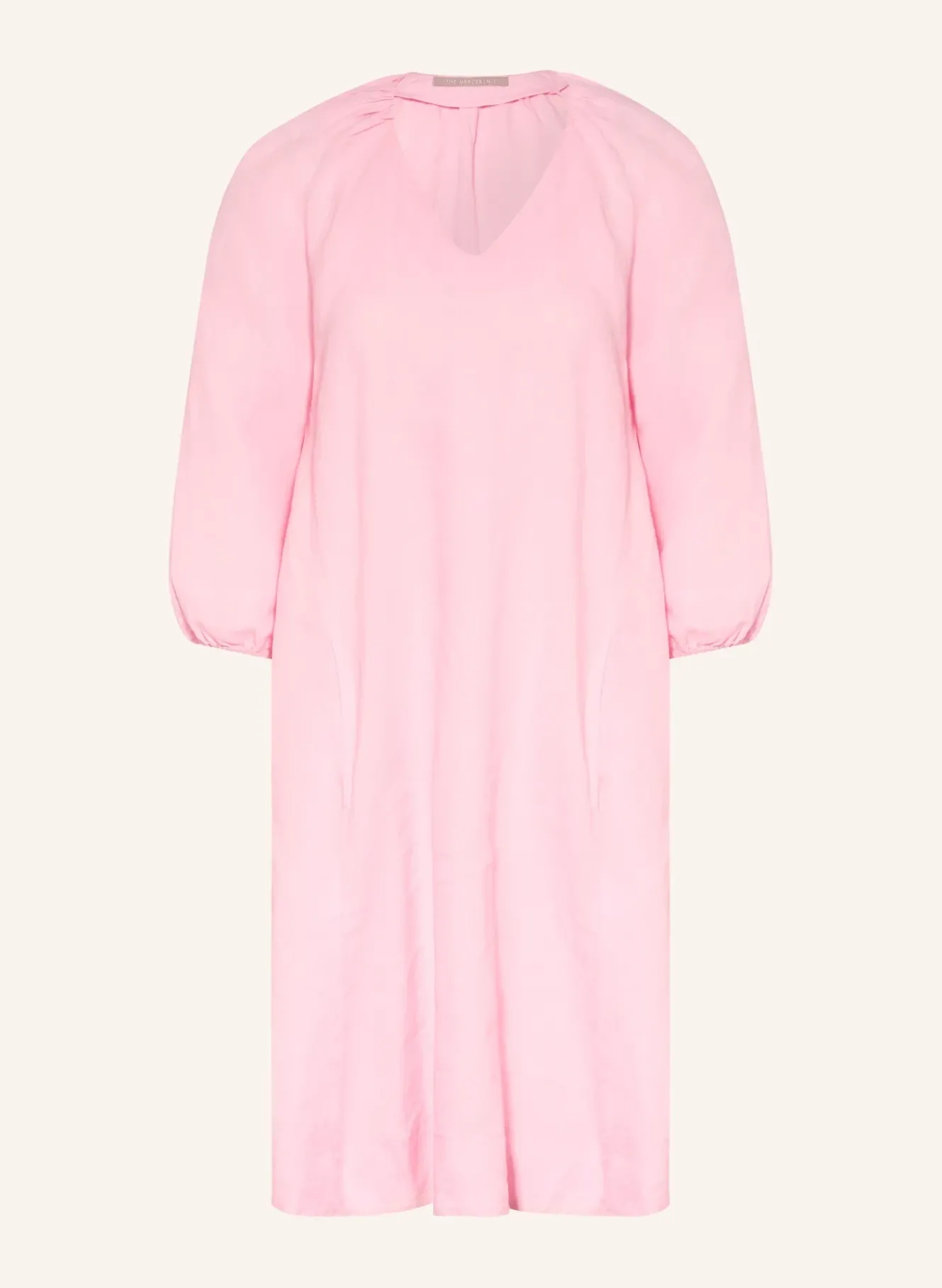 Leinenkleid mit 3/4-Arm