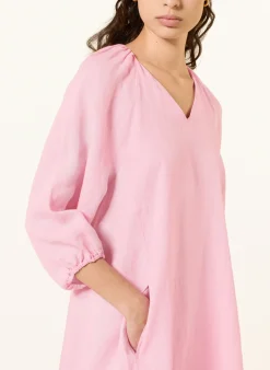 Leinenkleid mit 3/4-Arm