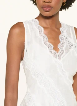 Leinenkleid mit Spitze