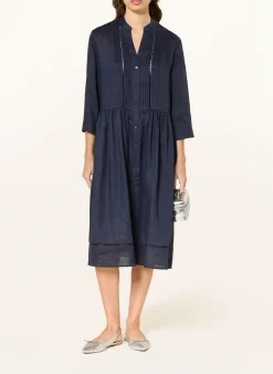Leinenkleid VL-KAIMI-E mit 3/4-Arm