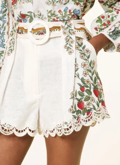 Leinenshorts FRUIT BEAUTY mit Spitze