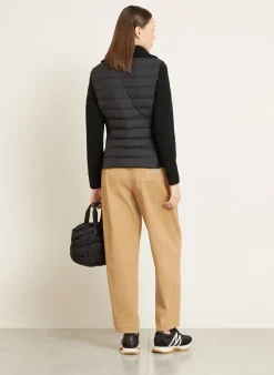 Lightweight-Daunenjacke im Materialmix
