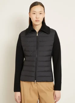 Lightweight-Daunenjacke im Materialmix