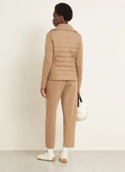 Lightweight-Daunenjacke im Materialmix
