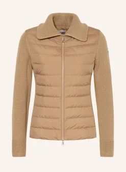 Lightweight-Daunenjacke im Materialmix