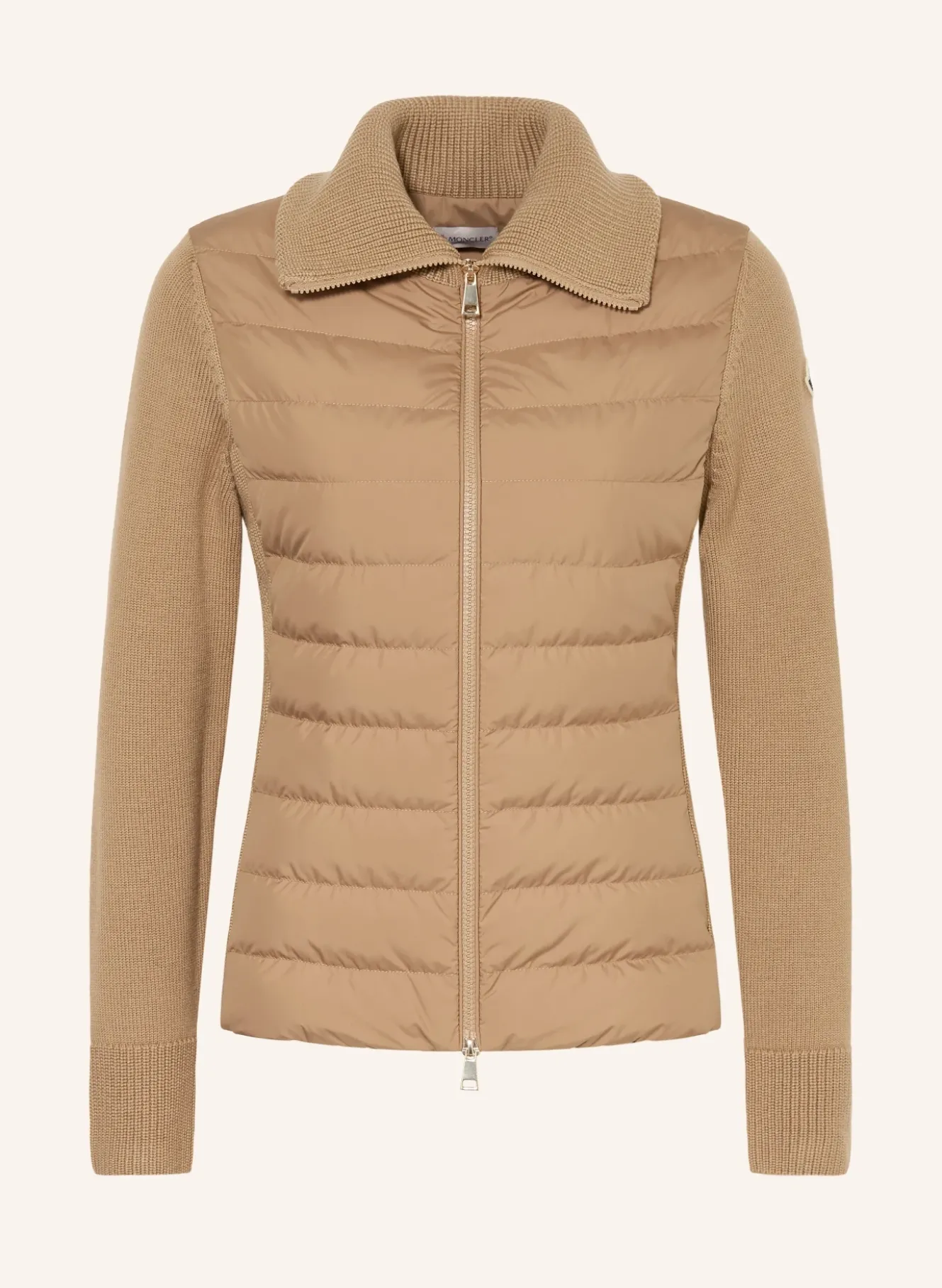 Lightweight-Daunenjacke im Materialmix