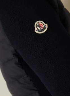 Lightweight-Daunenjacke im Materialmix