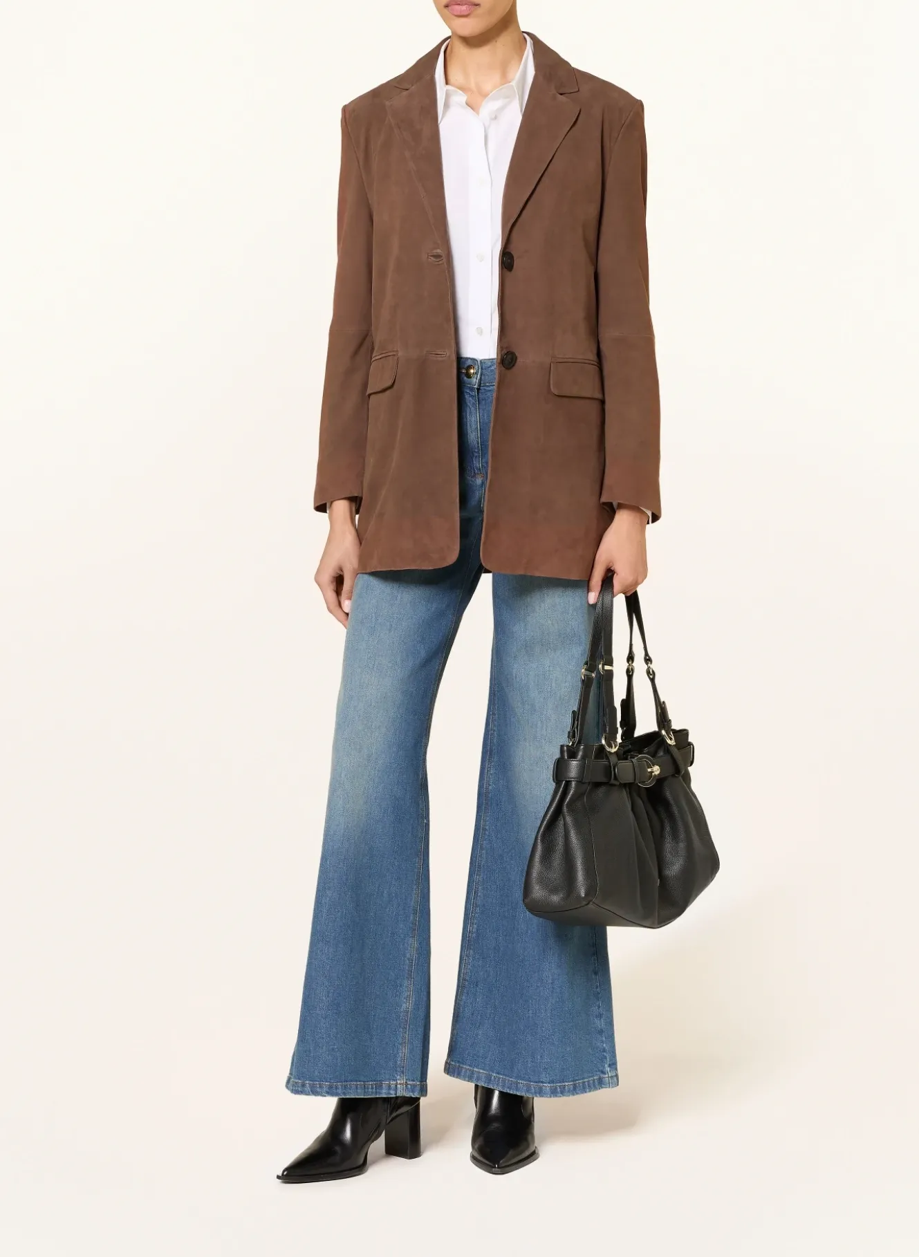 Longblazer aus Leder