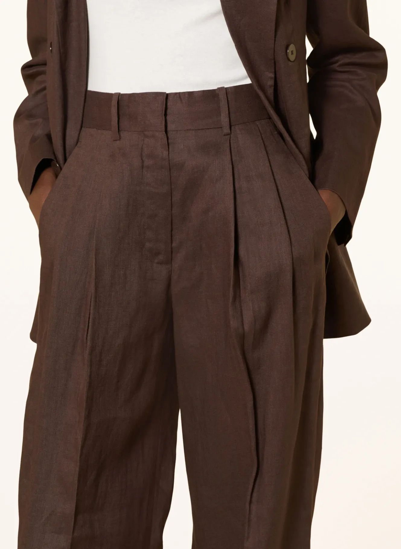 Marlenehose aus Leinen