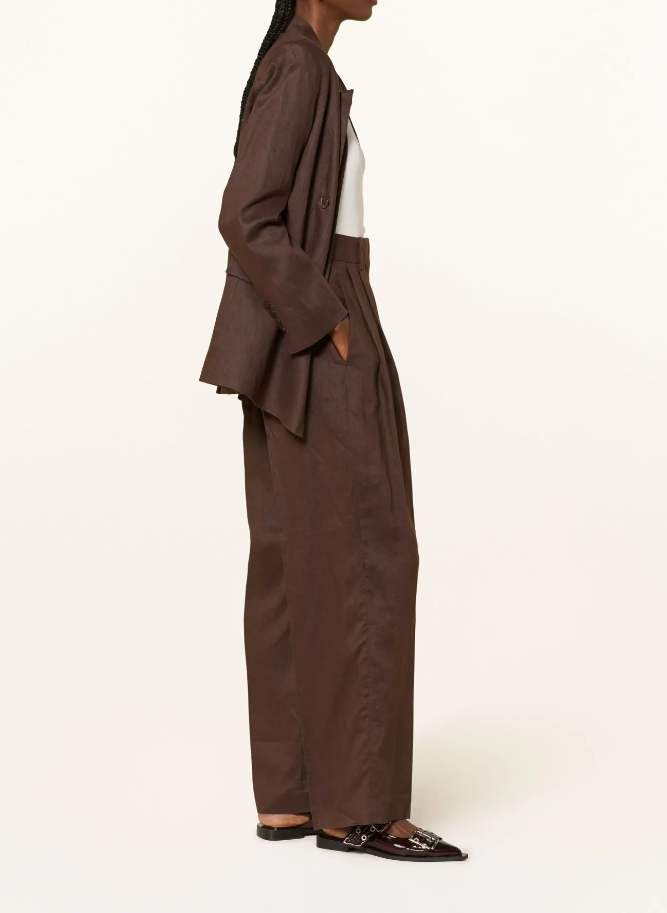 Marlenehose aus Leinen